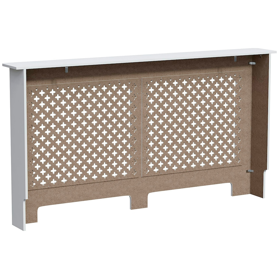 image 1 of Vida Designs Oxford Radiator Cover Painted MDF Cabinet, White, 152cm
