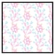 image 1 of Pink & blue flower design (Picture Frame) Black | L