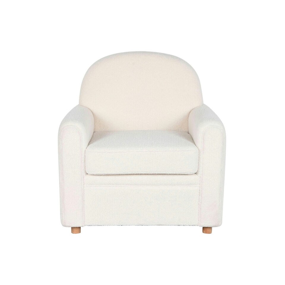 image 1 of Armchair DKD Home Decor White Polyester Wood 79 x 72 x 86 cm White