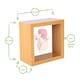 image 4 of Nicola Spring 3D Deep Box Photo Frame - 4 x 4" - White