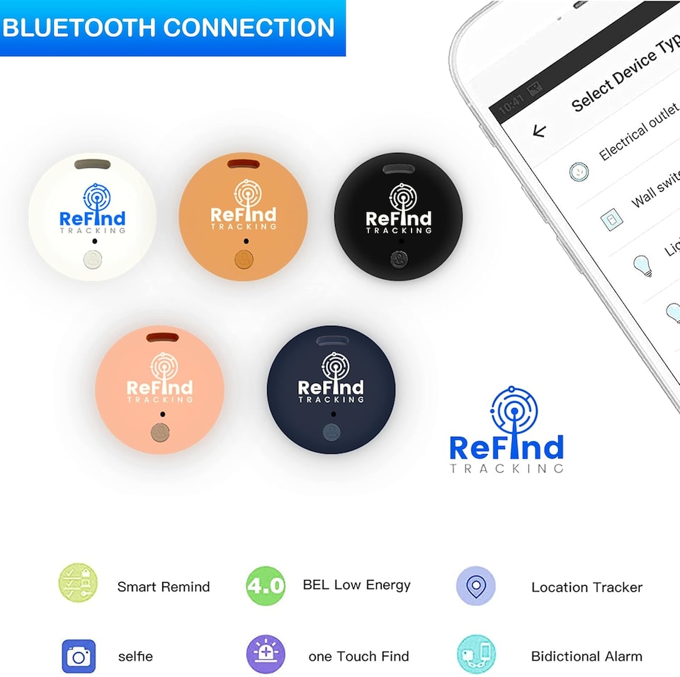 image 1 of R2 Smart Tracker for Android & iPhone Bluetooth 5.0 Samsung GPS AirTag