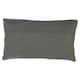 image 4 of Luxe Grey & Silver Cushion,Decorative Pillow Throw With Zigzag Stitching,Removable Leather Cushion Cover Silver