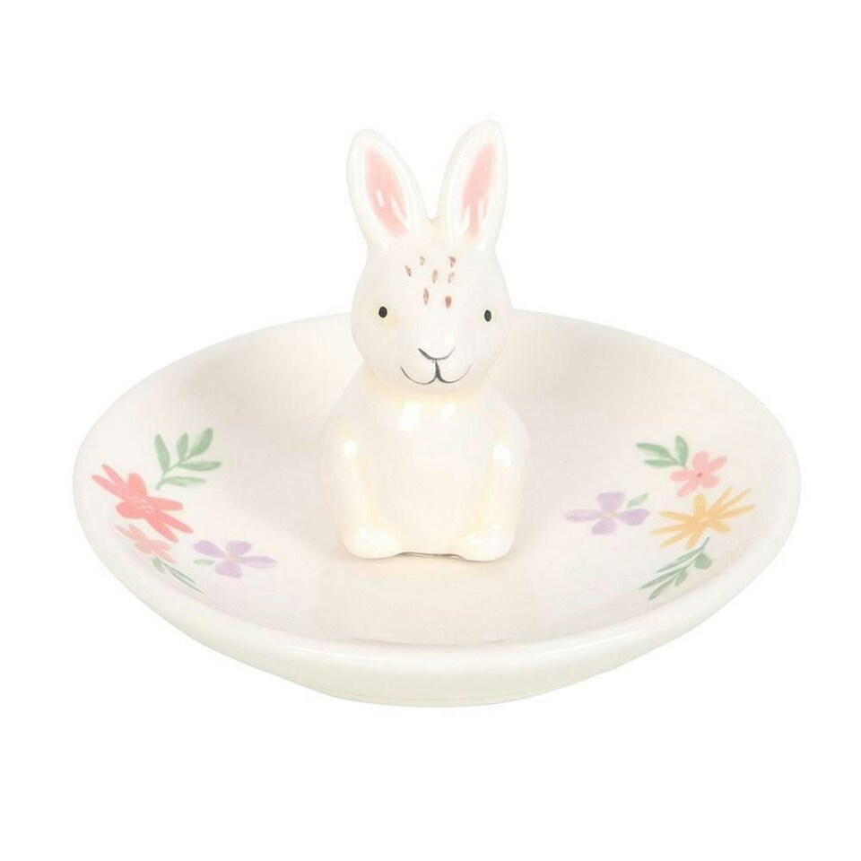 Something Different Bunny Trinket Dish - White - One Size