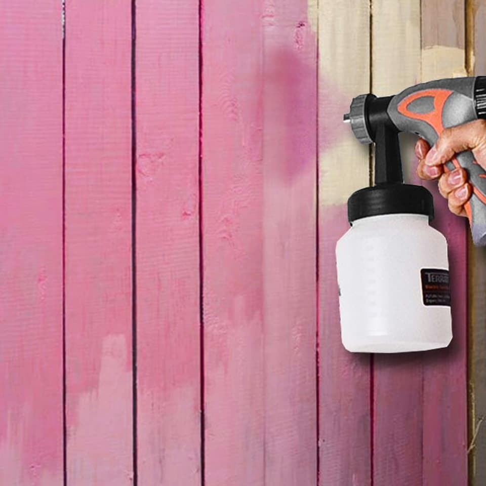 image 1 of Terratek 650W Corded Hand Held Electric Paint Spray Gun 800ML