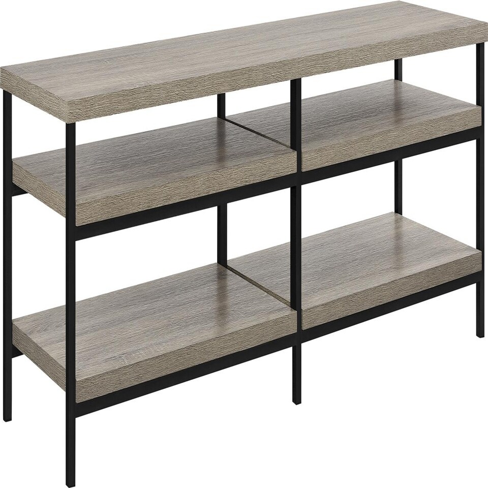image 1 of Elmwood TV-Stand Distressed Grey Oak Grey | Distressed Grey Oak