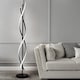 image 2 of Living and Home Double-helix LED Floor Lamp - 42W | Black