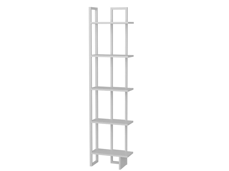 image 1 of Decorotika Alice 180 cm 5-tier Metal Frame  Corner Bookshelf  - 45 cm W x 19.6 cm D x 180 cm H