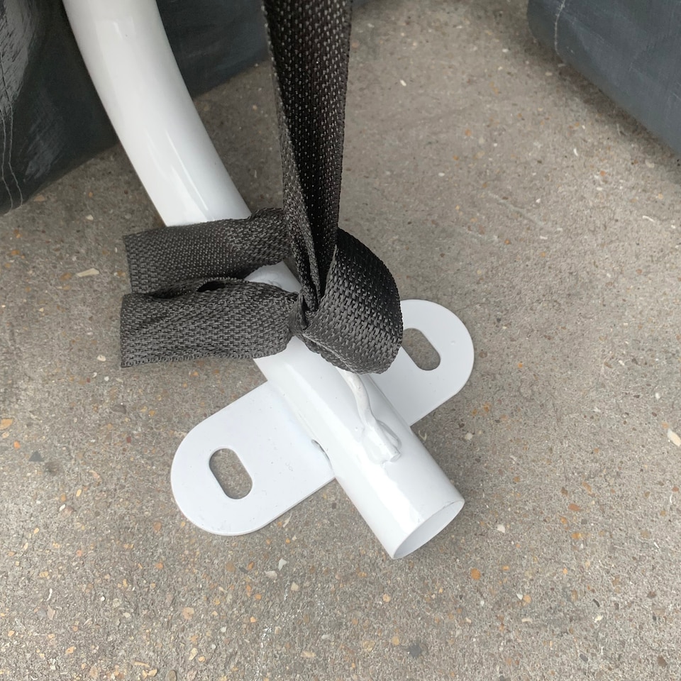 image 1 of Outsunny 9 x 7.5 ft Outdoor Garden Storage Shed, Waterproof Bike Tent with Double Rollup Zipper Door, Metal Frame, Portable Shed Shelter Carport for Motorcycle Garden Tools Dark Grey