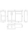 image 8 of Balterley Left-Hand Bathroom Vanity and WC Unit Combination with Basin, with Handles | Brown | Bleached Cuneo Oak