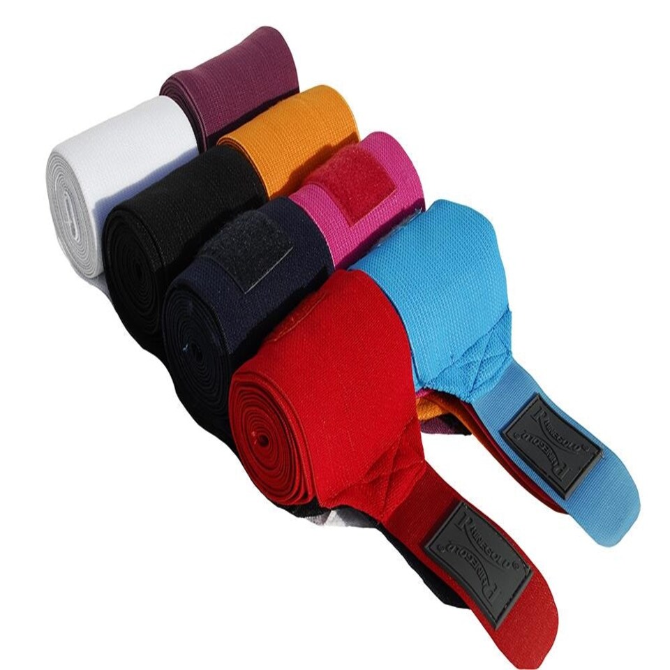 image 1 of Rhinegold Elasticated Training Bandages Red | Size: One Size
Colour: Red