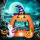 image 2 of Outsunny 4.9FT Tall Halloween Inflatable Pumpkin Archway w/ Cute Ghost