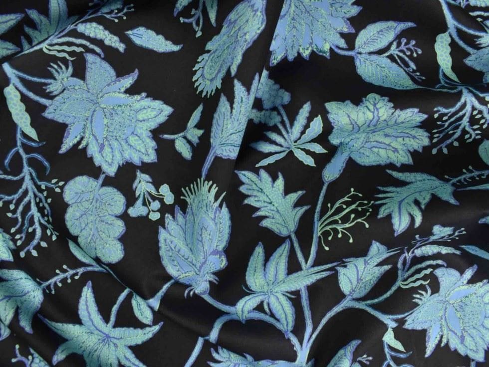Storrs London Blue Egyptian Cotton Lawn Dressmaking Fabric, 148cm / 58" Wide - per metre