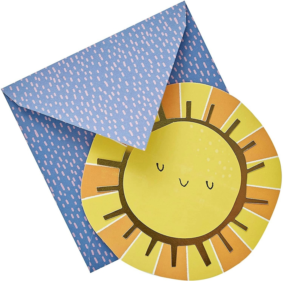 image 1 of Yellow Sun 3D Pop Up Birthday Blank Card