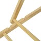 image 3 of Wooden Folding Deck Chair for Garden, Beach, or Patio | Blue