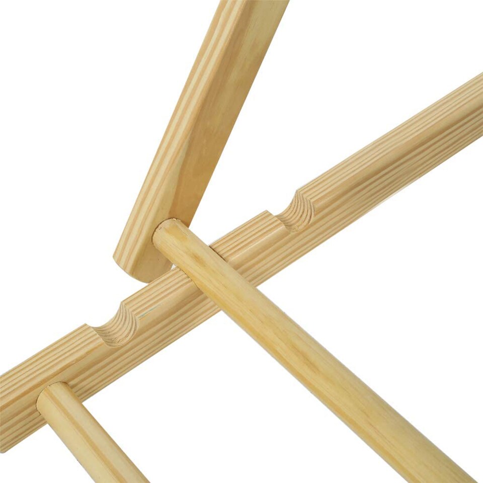 image 1 of Wooden Folding Deck Chair for Garden, Beach, or Patio | Blue