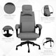 image 4 of Vinsetto Home Office Chair Reclining Computer Chair w/ Lumbar Support Dark Grey