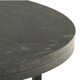image 5 of Spiro Coffee Table with Black Marble Melamine Top & Black Legs
