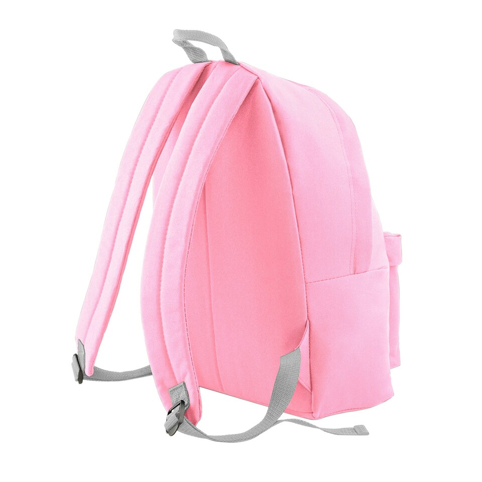 image 1 of Bagbase Childrens/Kids Fashion Backpack - Classic Pink/Light Grey - One Size