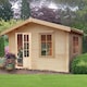 image 1 of Bucknells 28 mm Log Cabin 10 x 10 Feet | Brown
