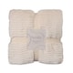 image 1 of Hestia Ivory Ripple Throw