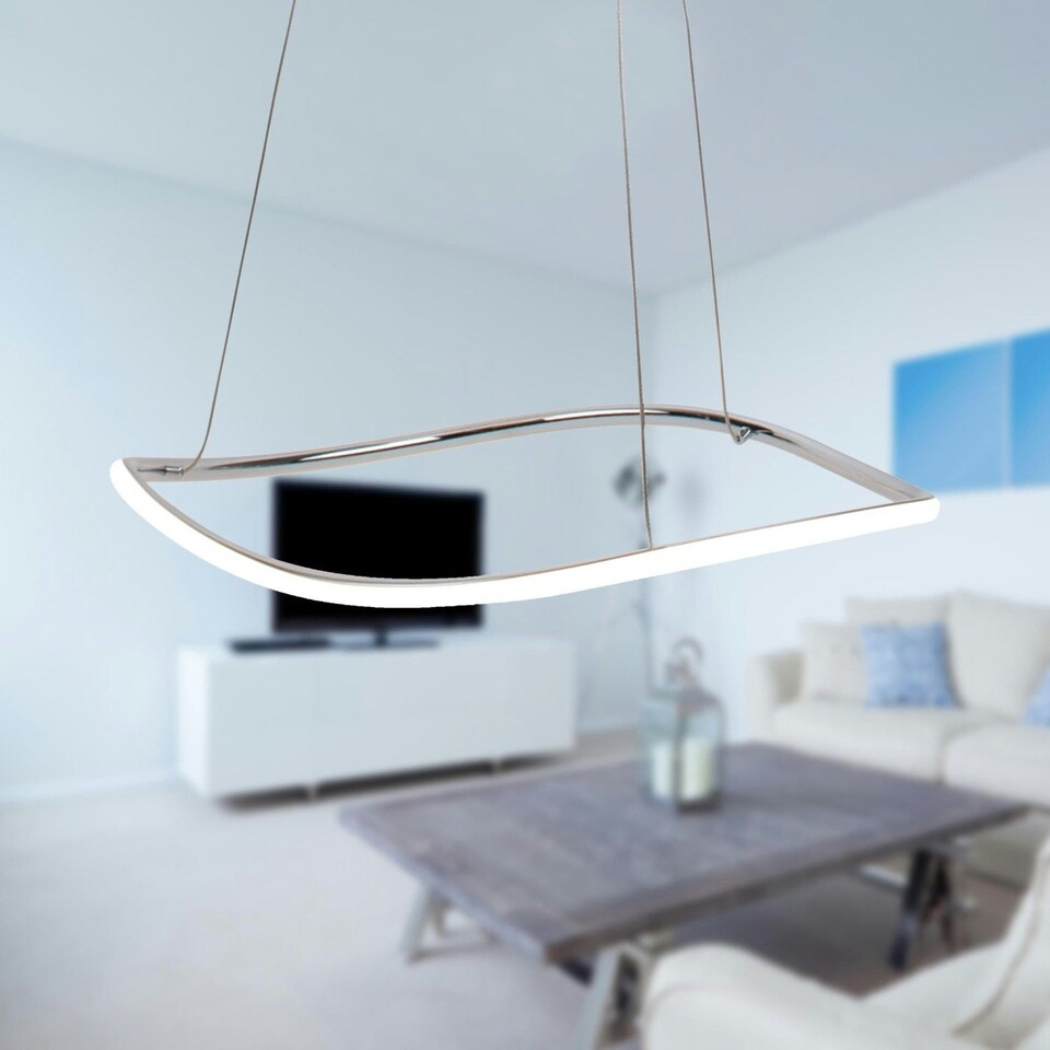 image 1 of First Choice Lighting Set of 2 Polished Chrome LED Ripple Fittings Chrome