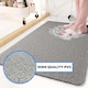 image 4 of Embossed Spaghetti Anti Slip Quadrant Shower Mat - Double Heart - 53cm | Grey | Grey | Quadrant 53x53cm