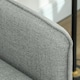 image 8 of HOMCOM Modern Upholstered Two Seater Sofa for Bedroom Living Room Grey