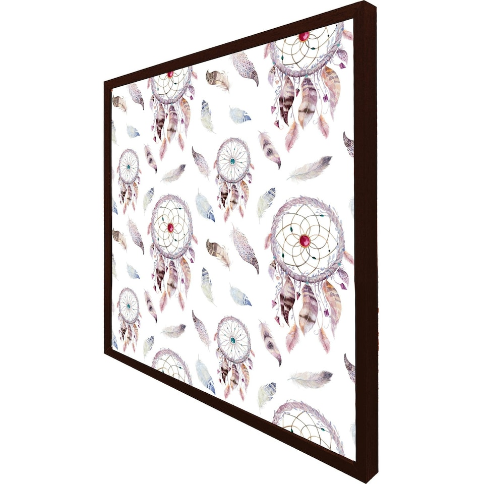 image 1 of Dreamcatcher and feather pattern (Picutre Frame) Brown | XL