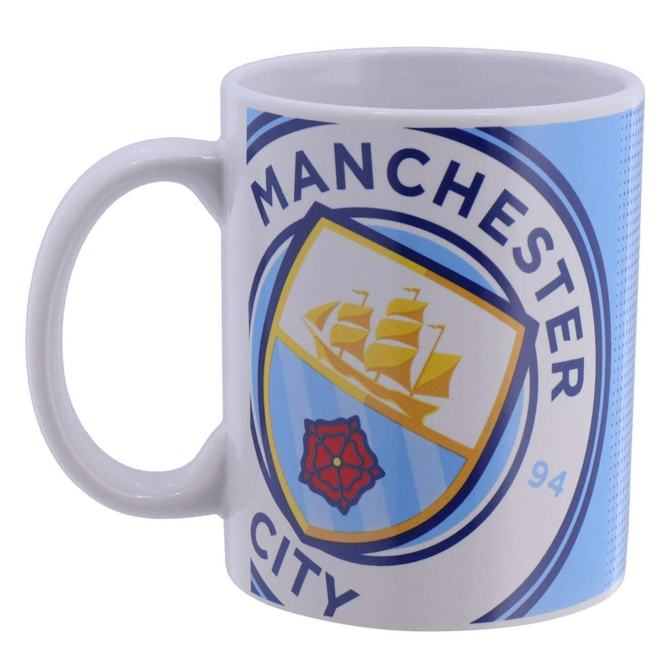 image 1 of Manchester City FC Halftone Mug | Blue | 1
