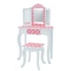 image 1 of Teamson Kids Gisele Polka Dot Vanity Set with Tri-Fold Mirror