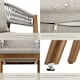image 5 of Garden Chair Manacor in a Corded Design with Acacia Wood Frame and Matching Cushions | Grey | greige | One Size | 4