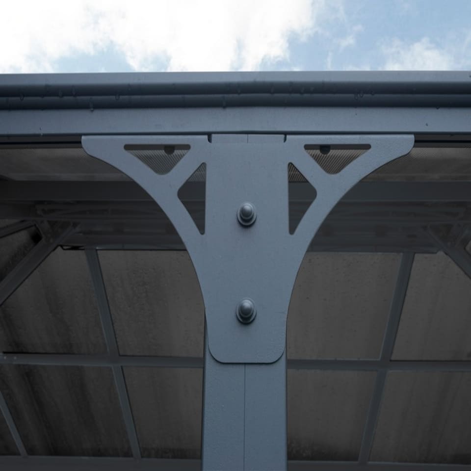 image 1 of Martinique 3600 Garden Gazebo Grey Bronze - Polycarbonate - L360 x W295 x H274.5 cm - Grey