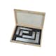 image 1 of Faithfull Engineer's Squares Set, 4 Piece - Multi Colour - One Size