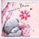image 1 of Bear With Plant Pot Mum Birthday Card