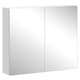 image 1 of HOMCOM Wall Mounted Bathroom Mirror Storage Cabinet with Door Shelf