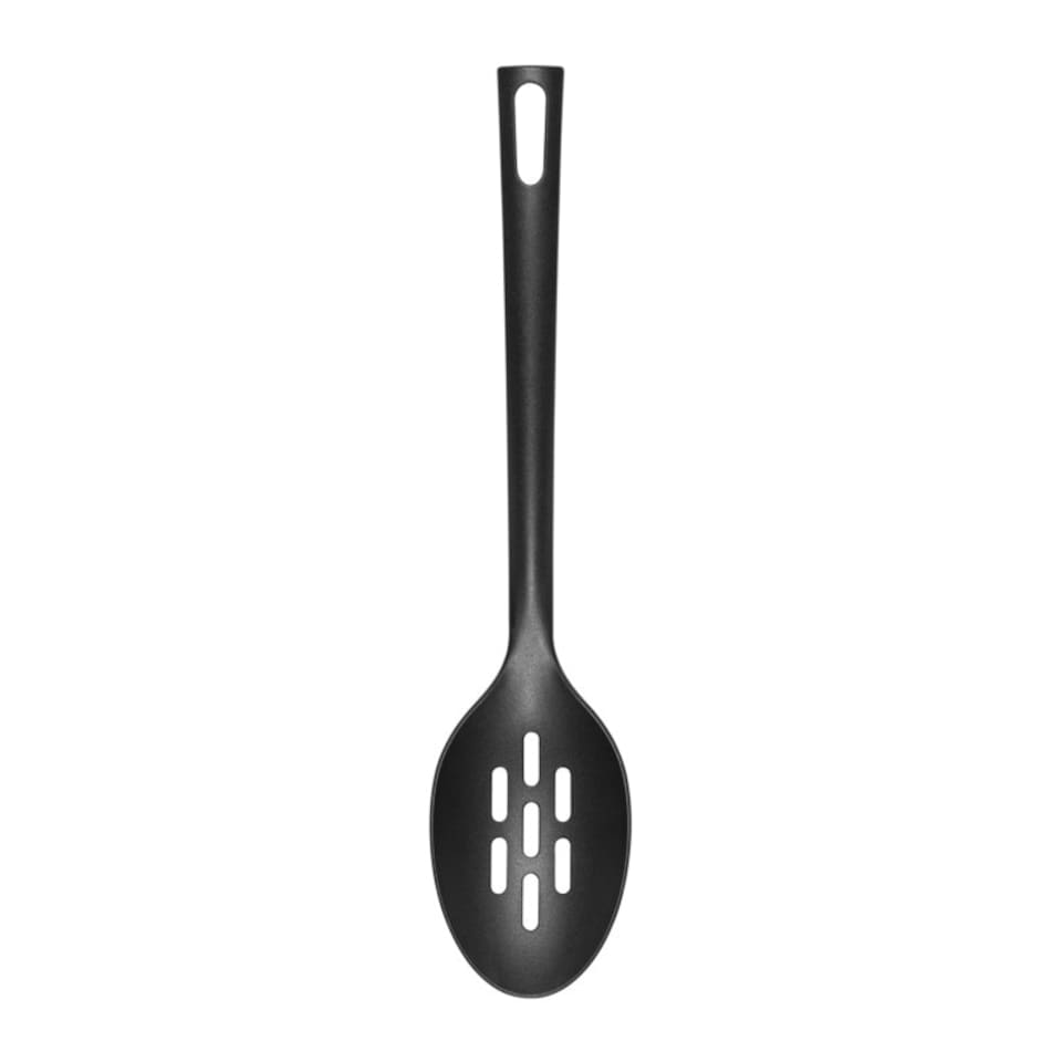 image 1 of Chef Aid Slotted Cooking Spoon - Black - One Size