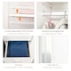 image 4 of HOMCOM 2-Door Wardrobe w/ Adjustable Shelf 3 Drawers for Bedroom, 180cm, White