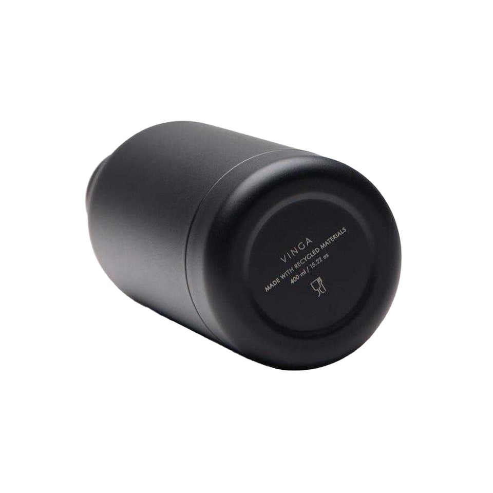 image 1 of Vinga Parks Stainless Steel 400ml Water Bottle | Black | Black | 1