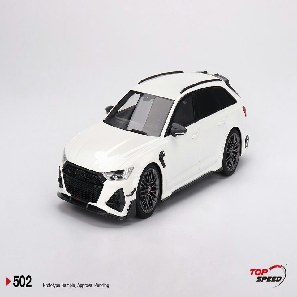 image 1 of Audi ABT RS6-R Glacier White Metallic 1:18 Scale TSM TS0502