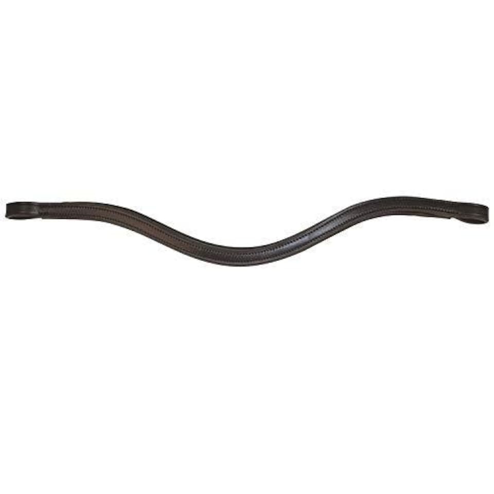 Collegiate Comfitec Leather Training Replacement Browband - Brown - Warmblood
