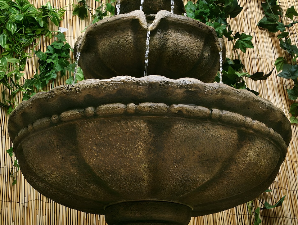 image 1 of Jata 2-Tier Water Fountain 93cm