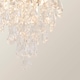 image 5 of ValueLights Lara Chrome Chandelier Acrylic Droplet Ceiling Light
