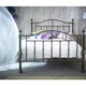 image 3 of 5ft King Size Elizabeth Black Nickel Metal Bed Frame - (155cm)