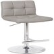 image 3 of Cuborn Black Bar Stool Faux Leather Black