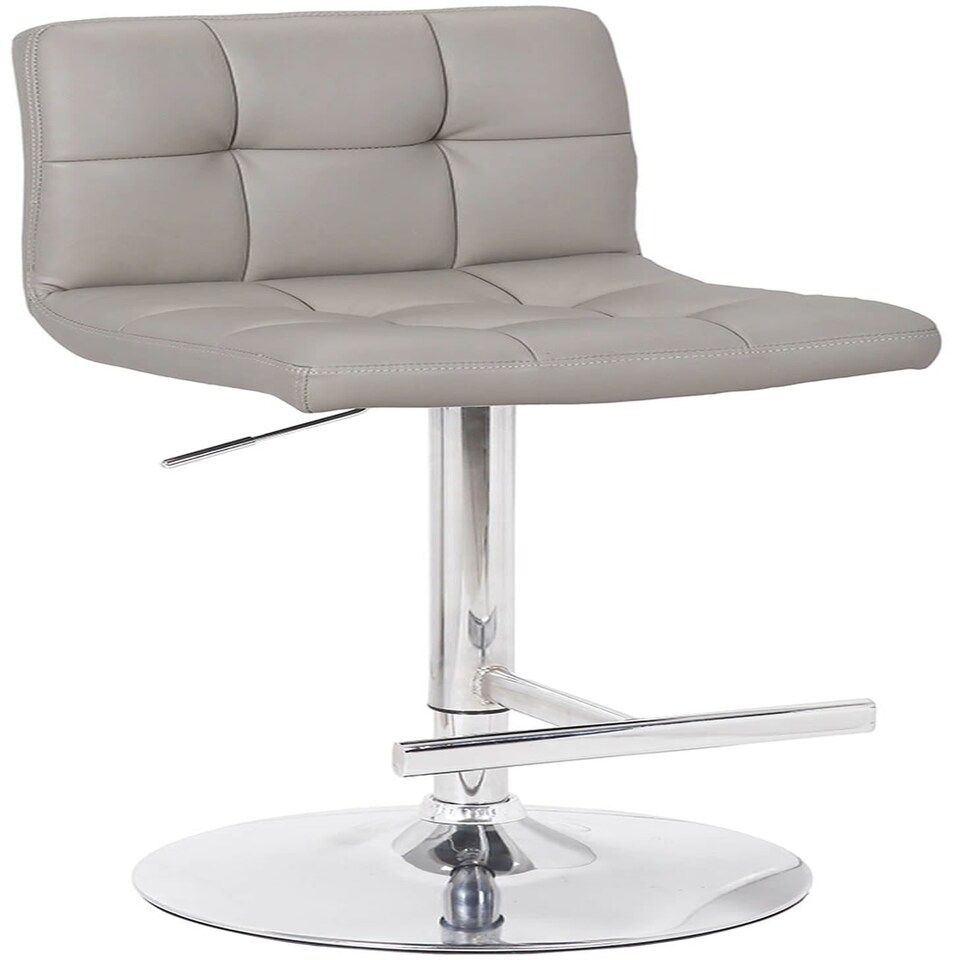 image 1 of Cuborn Black Bar Stool Faux Leather Black