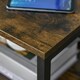 image 7 of HOMCOM End Table Bedside Desk Slim Storage Cabinet with Shelf Brown