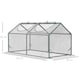 image 5 of Outsunny Greenhouse Plants Foil Tomato Vegetable House W/ 2 Windows White