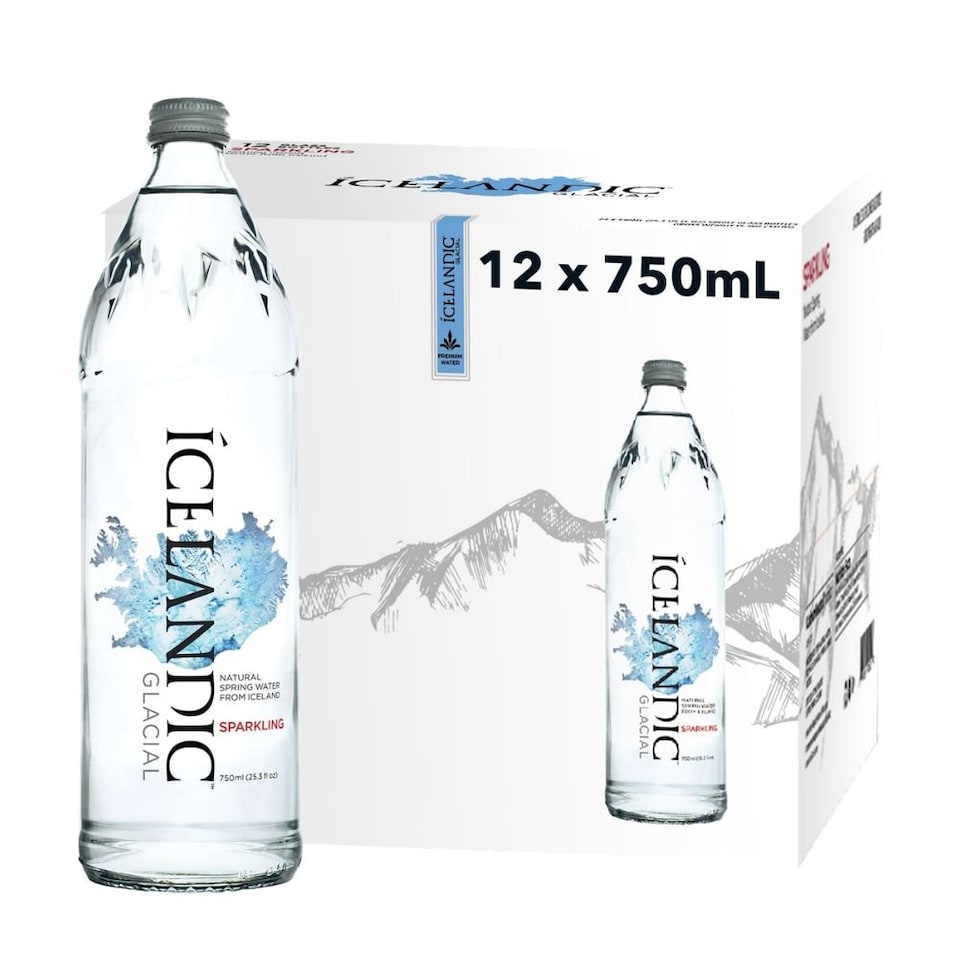 image 1 of Icelandic Glacial Sparkling Water 12 x 750ml