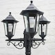 image 3 of ValueLights Mayfair Lamp post Matte Black Lamp Post and E27 Candle LED 4W Warm White 3000K Bulb