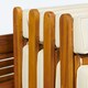 image 4 of Seaford Folding 4-Seater Garden Bistro Set – Acacia Wood with Cushions